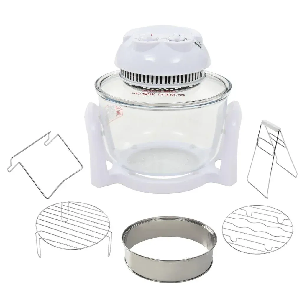 Halogen-Heißluftofen mit Aufsatzring 800 W 10 L