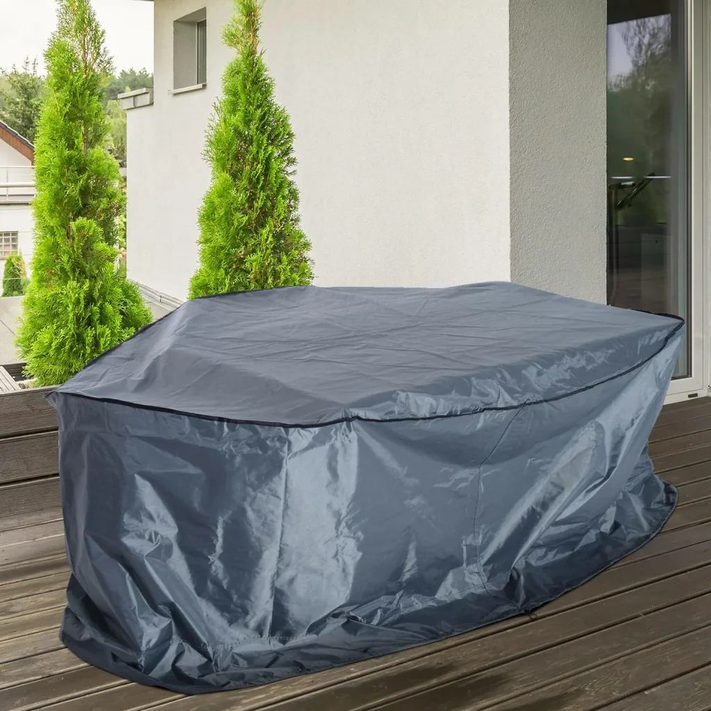 Gartenmöbel Abdeckplane Schutzhülle Abdeckung wasserdicht UV-Schutz Oxford-Gewebe Grau 235 x 135 x 94 cm