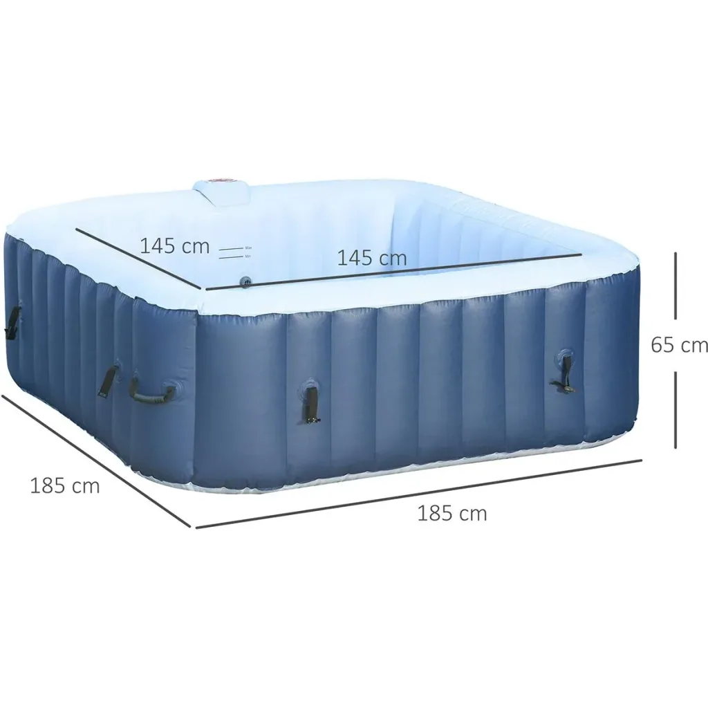 Whirlpool für 2-3 Personen weiß/blau