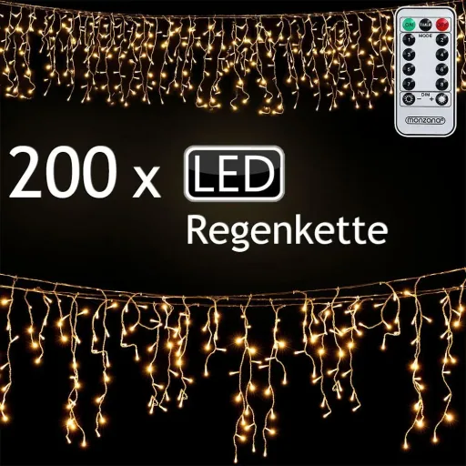 Weihnachtslichterkette - Weiß - 10m