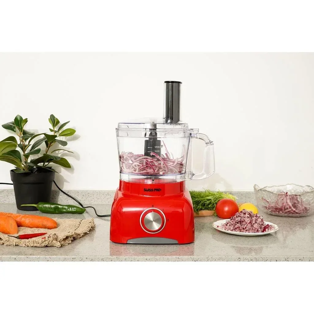 Küchenmaschine - 600W - 1,2L - Rot