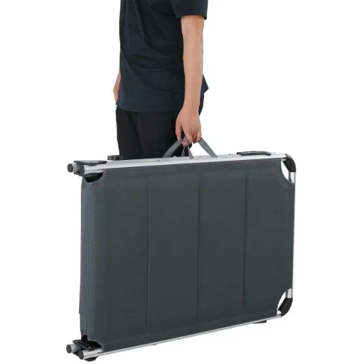 Liegestuhl Bari Grau 210x60x81cm
