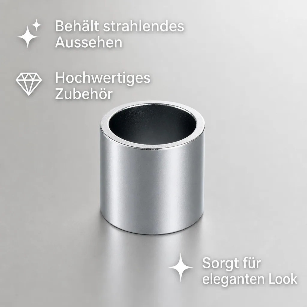 Distanzhülse, Abstandshalter, Abstandshülse - für Schankhahngewinde, 10 mm, Chrom