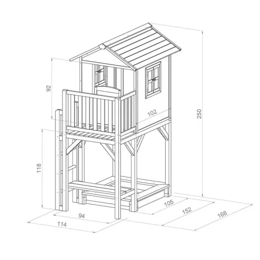 Lodge XXL PLUS Spielhaus (Klassisch)
