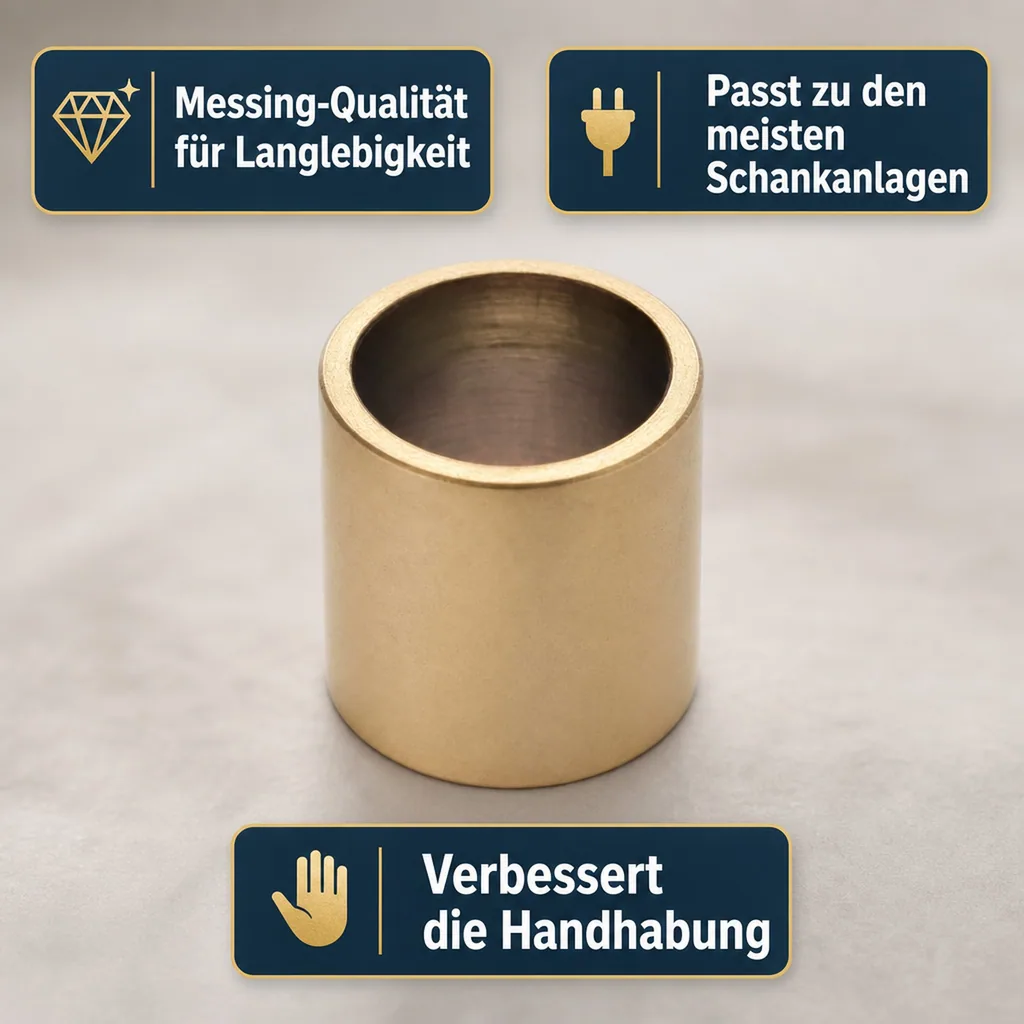 Distanzhülse für Schankhahn - Gewinde - messing, 60mm