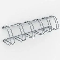 2 Stück Fahrradträger - Fahrradschuppen für 12 Fahrräder - 160x32x27 cm - Fahrradträger aus Metall