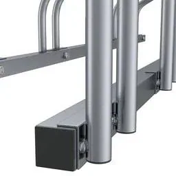2 Stück Fahrradträger - Fahrradschuppen für 12 Fahrräder - 160x32x27 cm - Fahrradträger aus Metall