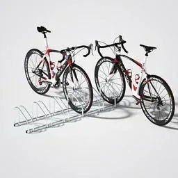 2 Stück Fahrradträger - Fahrradschuppen für 12 Fahrräder - 160x32x27 cm - Fahrradträger aus Metall