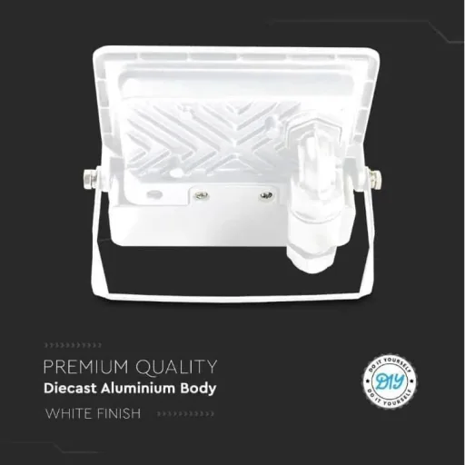 VT-128S LED-Flutlicht mit Sensor - 20 W - 1510 Lm - 6500K - Weiß