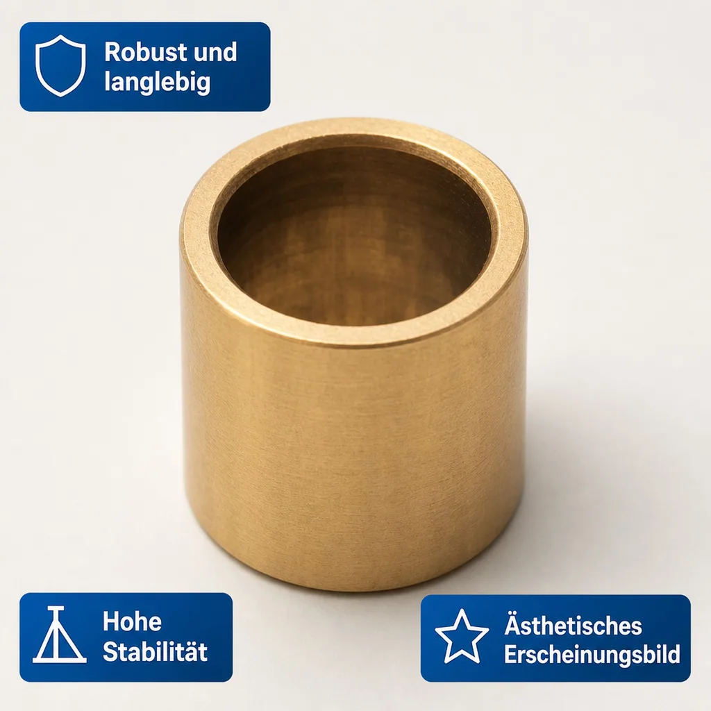 Distanzhülse, Abstandshalter, Abstandshülse- für Schankhahn, Gewinde, Messing, 40mm