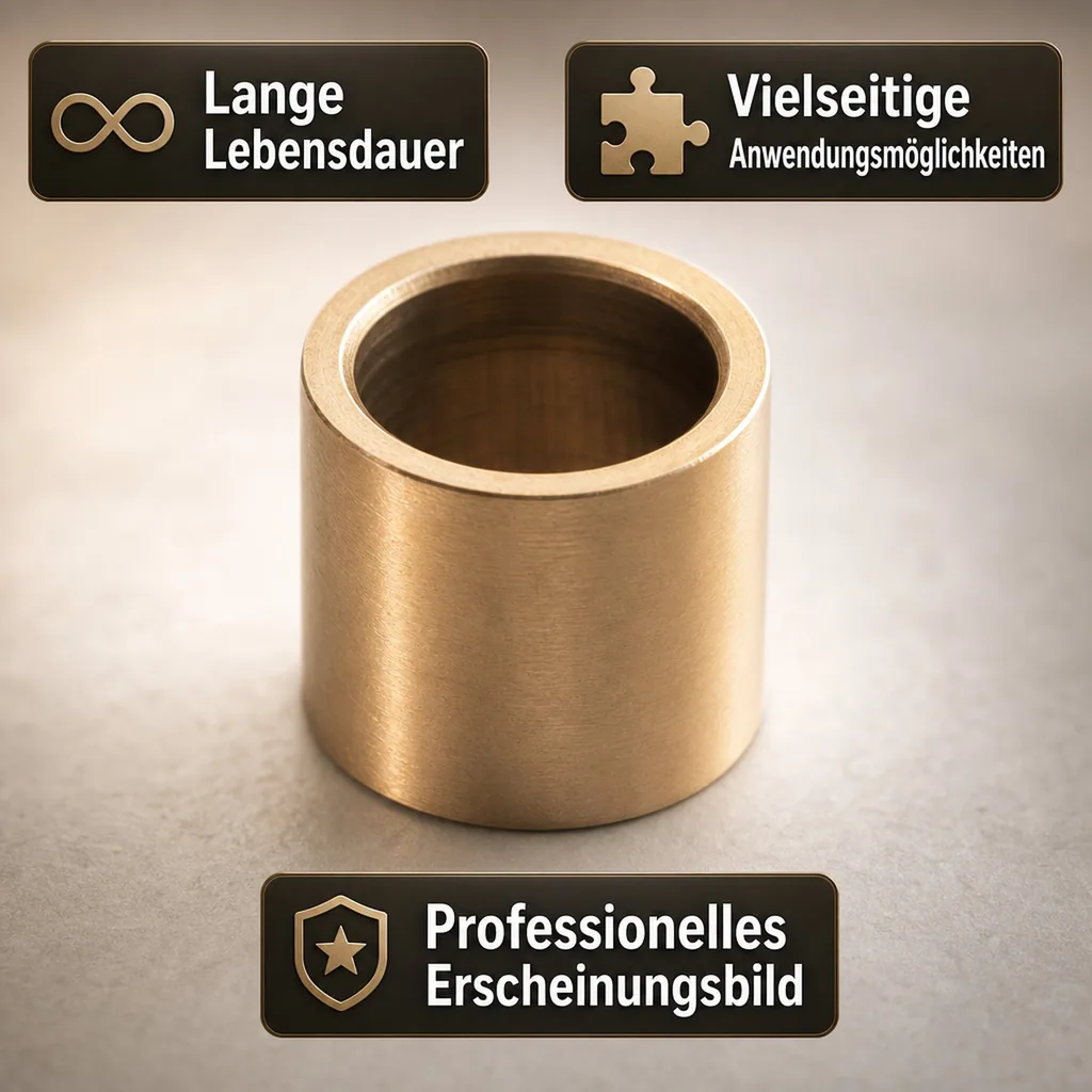 Distanzhülse, Abstandshalter, Abstandshülse- für Schankhahn, Gewinde, Messing, 40mm