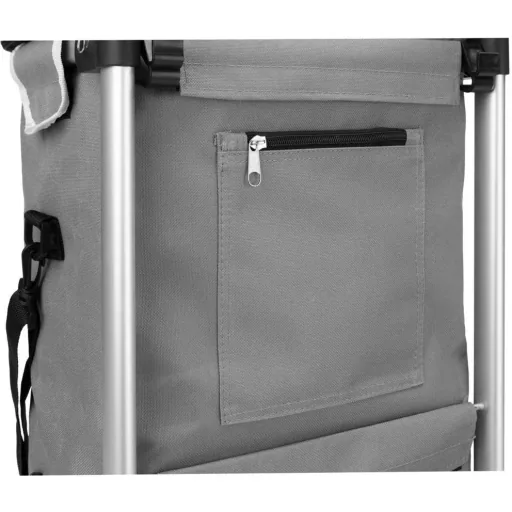Einkaufswagen grau Aluminium 35L 31x24x54cm