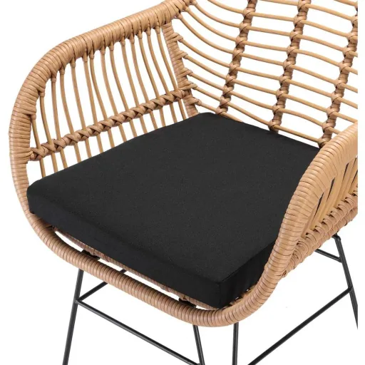 Poly Wicker Chair Bali 2 Stück Natur