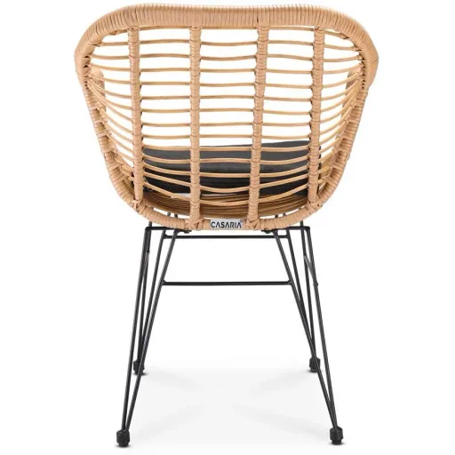 Poly Wicker Chair Bali 2 Stück Natur