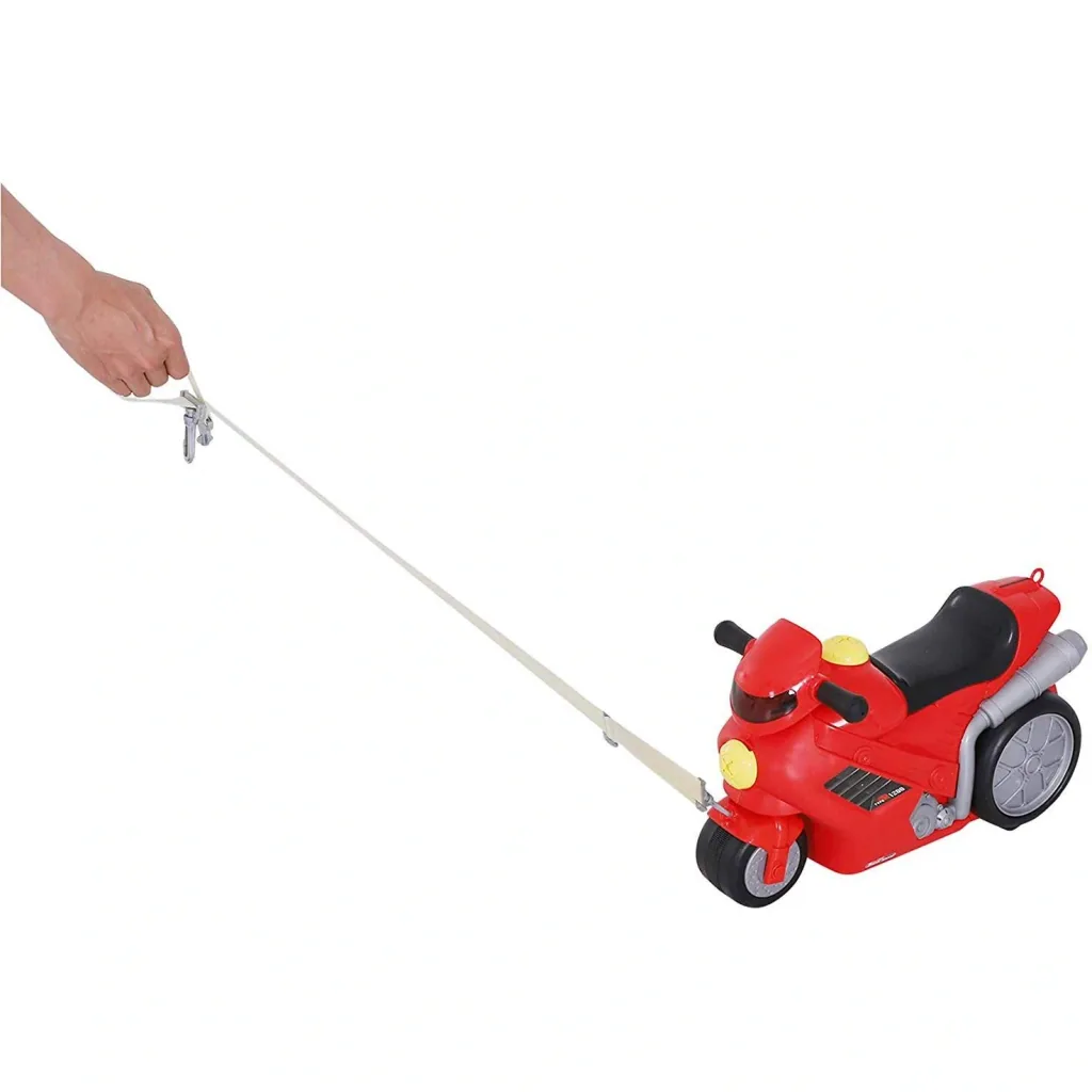 Motorrad Handgepäck Kinderkoffer Kindergepäck mit Gurt Vier-in-One-Koffer sitzen PP Rot 52 x 25 x 34 cm