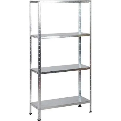 3 Stück Metall-Lagerregal / Fachbodenregal - 200 kg Tragfähigkeit - (BxTxH) 75x30x150 cm - Verzinkt