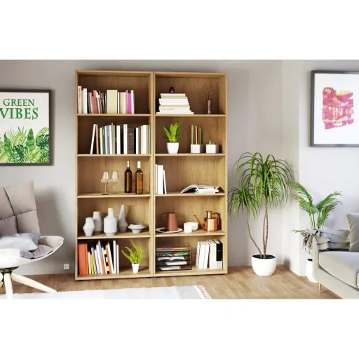Bücherregal Trio Typ 03 Eiche