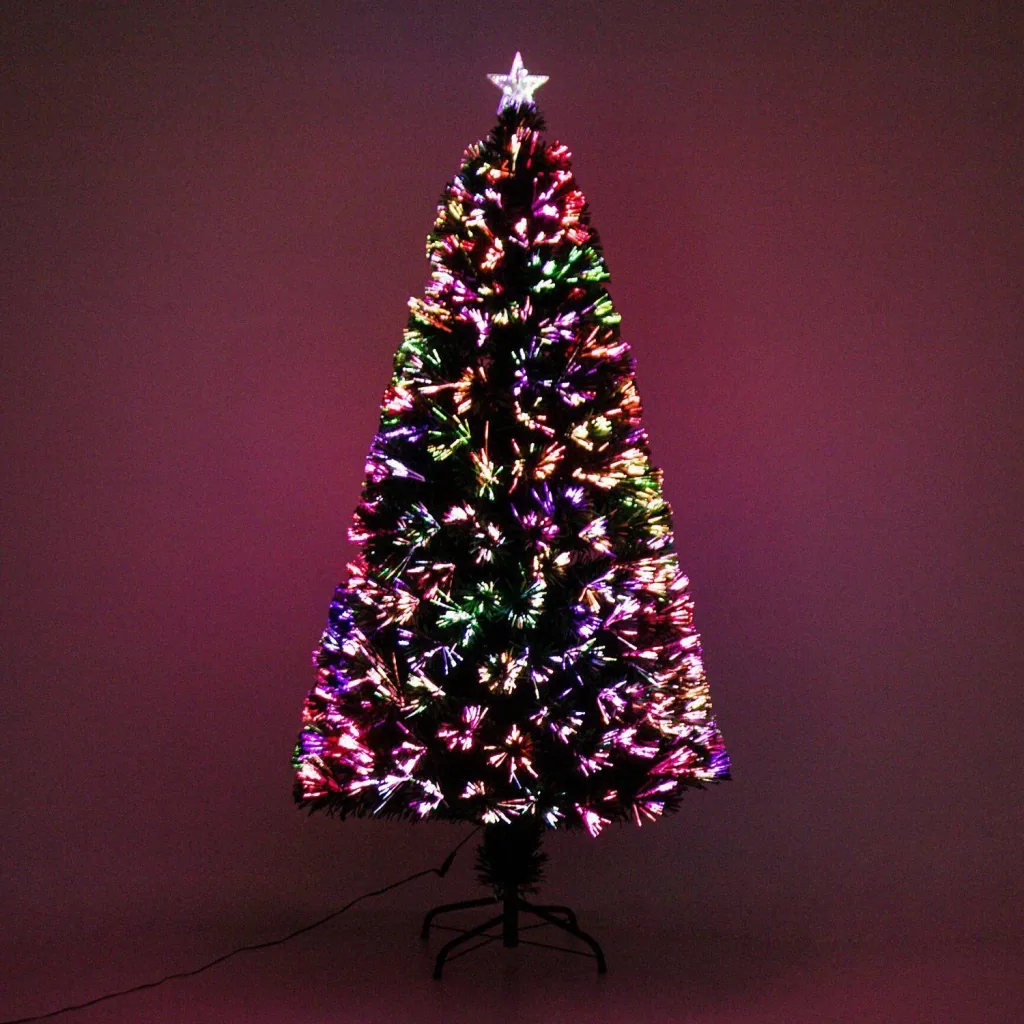 Weihnachtsbaum Christbaum Lichtfaser 150cm Grün