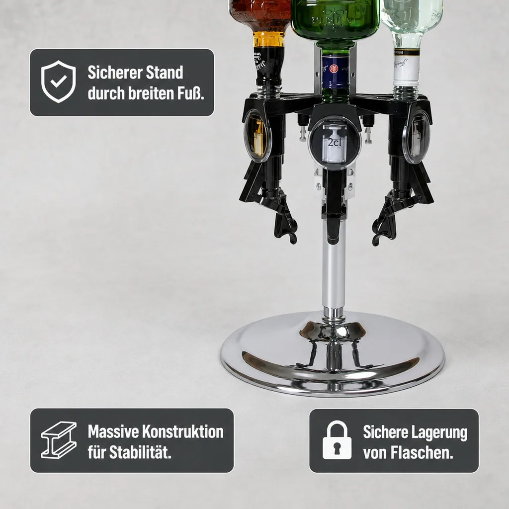 Thekenständer für 6 Flaschen