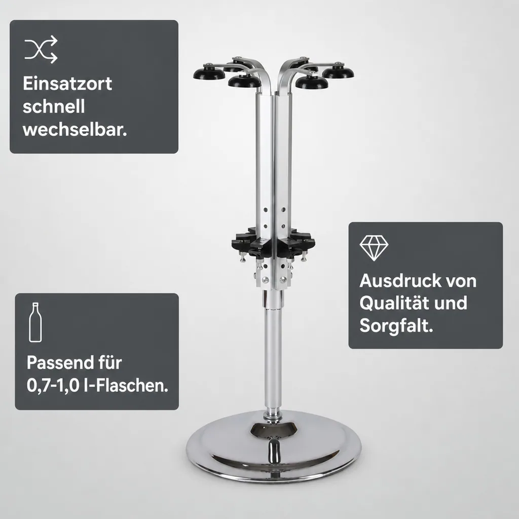 Thekenständer für 6 Flaschen