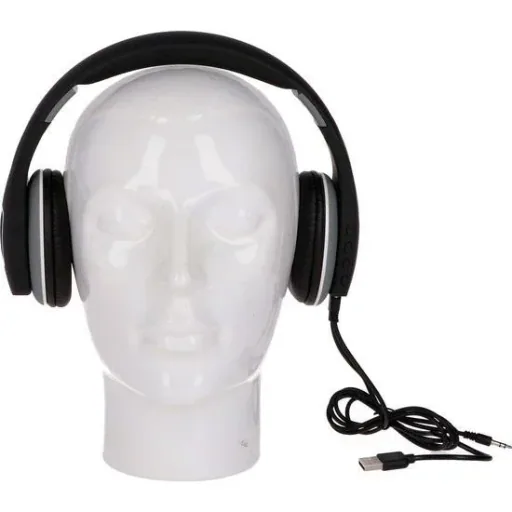 Drahtloser Kopfhörer - Stereo - Bluetooth - Mit Mikrofon - Schwarz