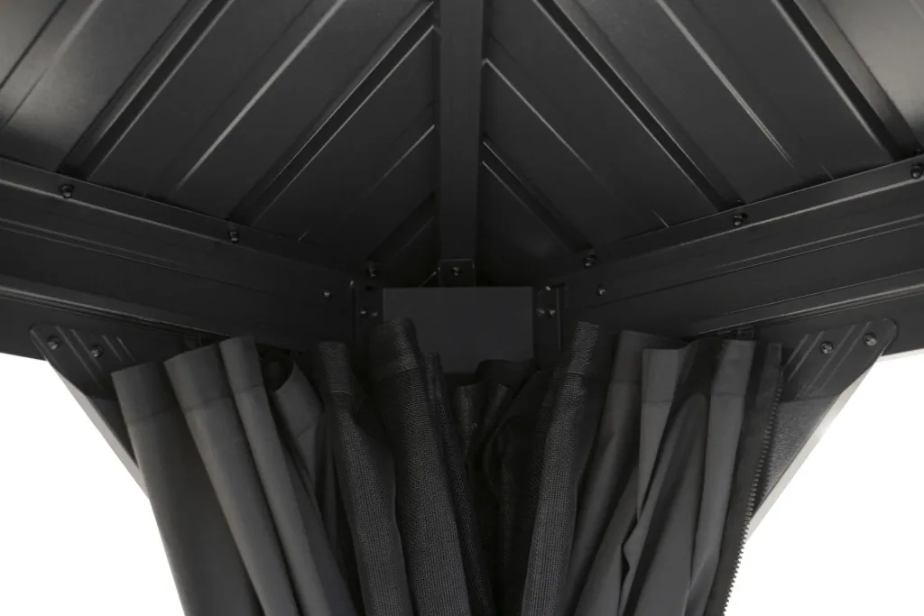 Pavillon Zubehör Vorhang-Set Marsala 10x14 Schwarz