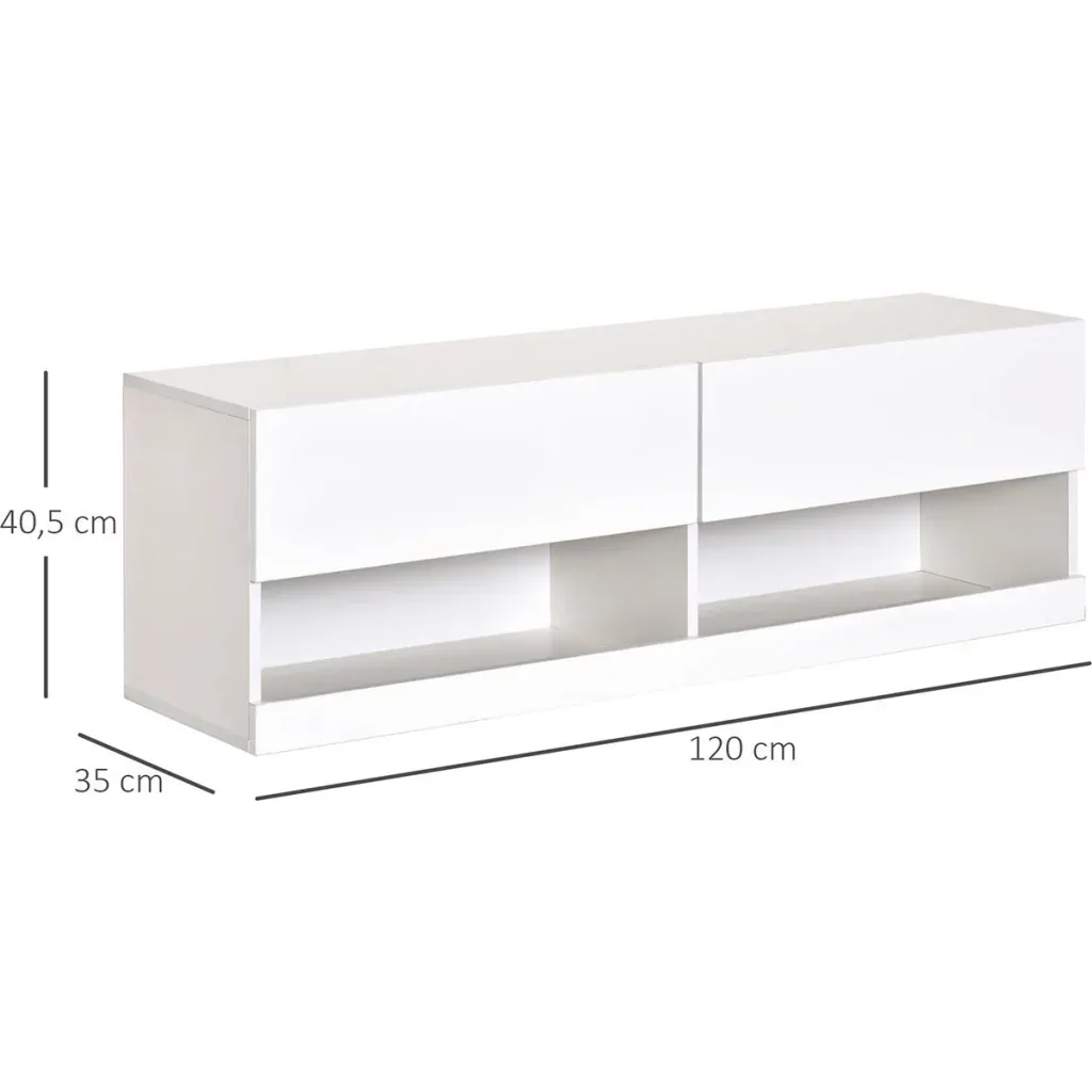 TV Board mit LED Beleuchtung weiß