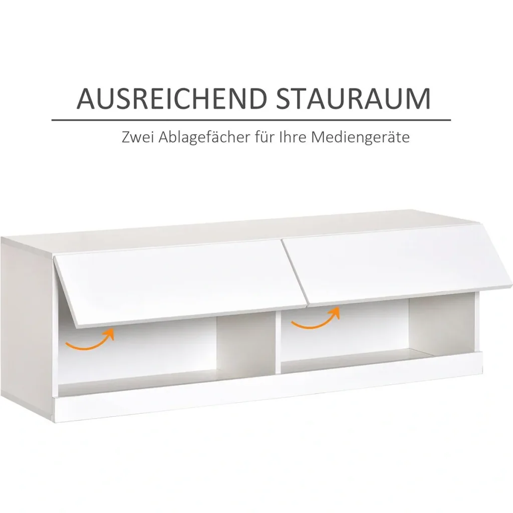 TV Board mit LED Beleuchtung weiß