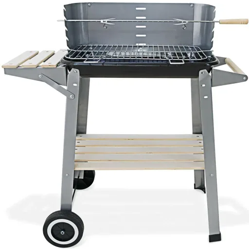 BBQ-Grill - Mit Rädern und Arbeitsplatte - 55x35cm