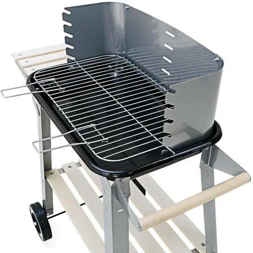 BBQ-Grill - Mit Rädern und Arbeitsplatte - 55x35cm