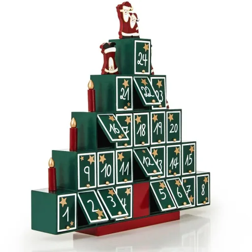 Adventskalender Weihnachtsbaum - aus Holz