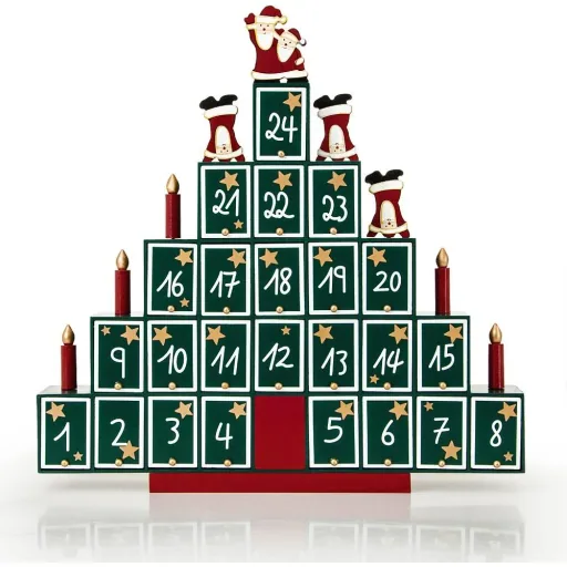 Adventskalender Weihnachtsbaum - aus Holz