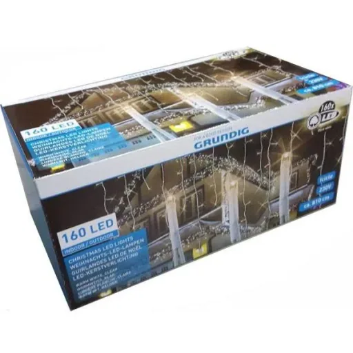 LED Lichterkette Eis 160 st Warm weiss 810 cm