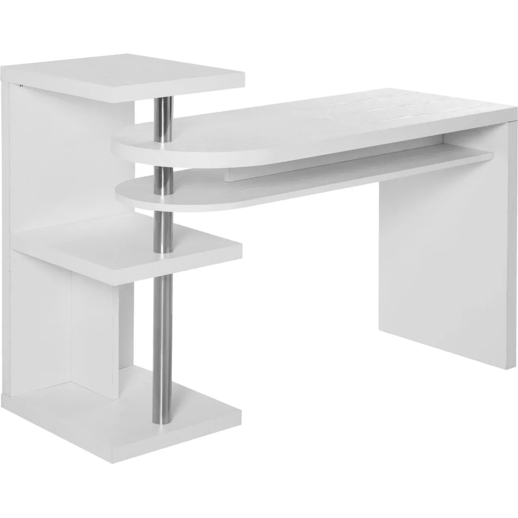 Schreibtisch L/I-Form, weiß