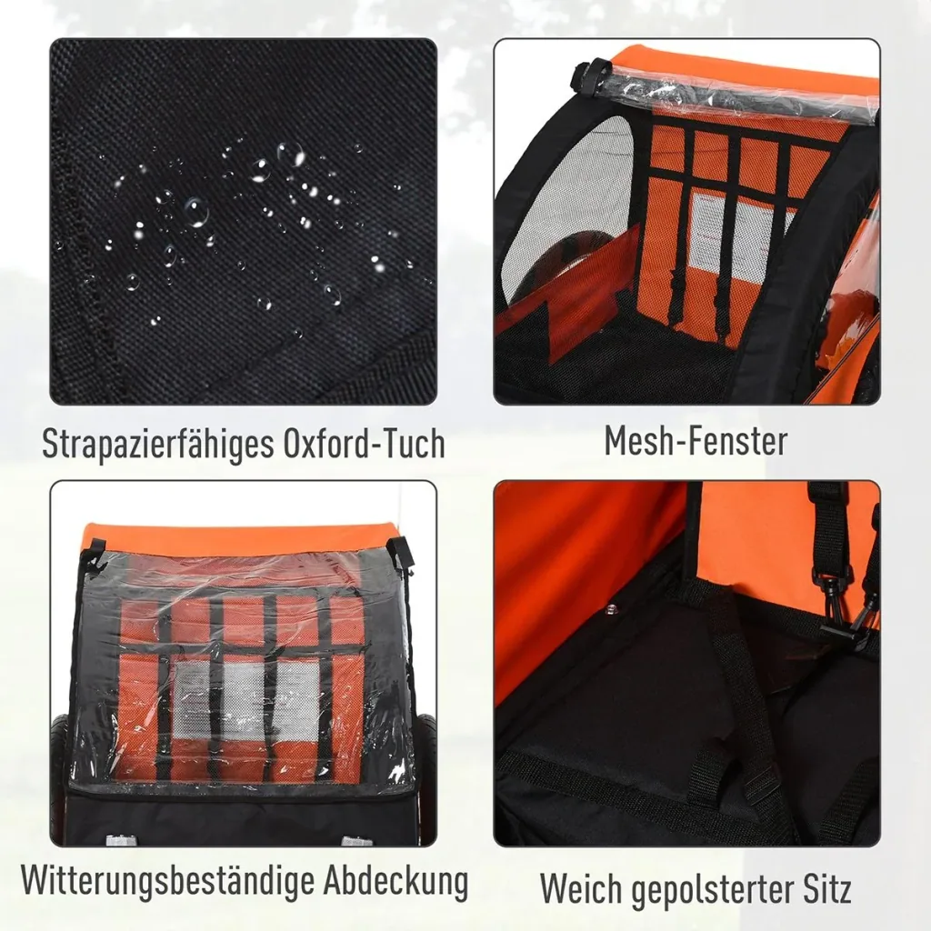 Fahrradanhänger für 2 Kinder