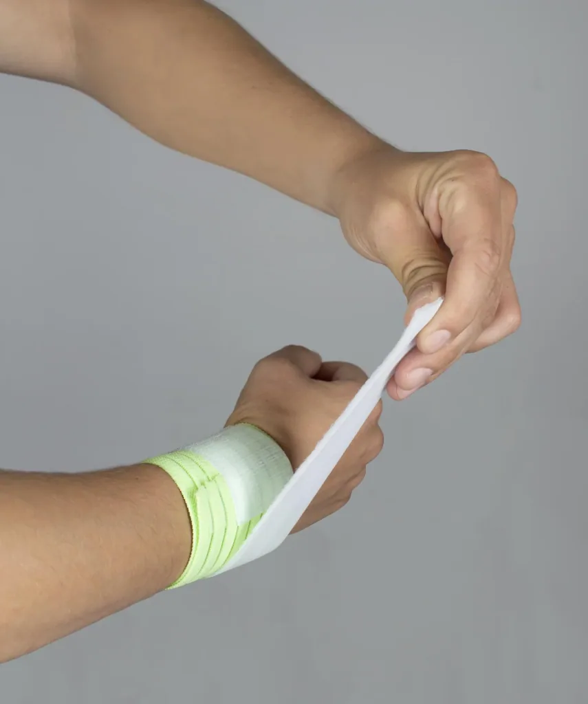 Handgelenkbandage aus recyceltem Kunststoff