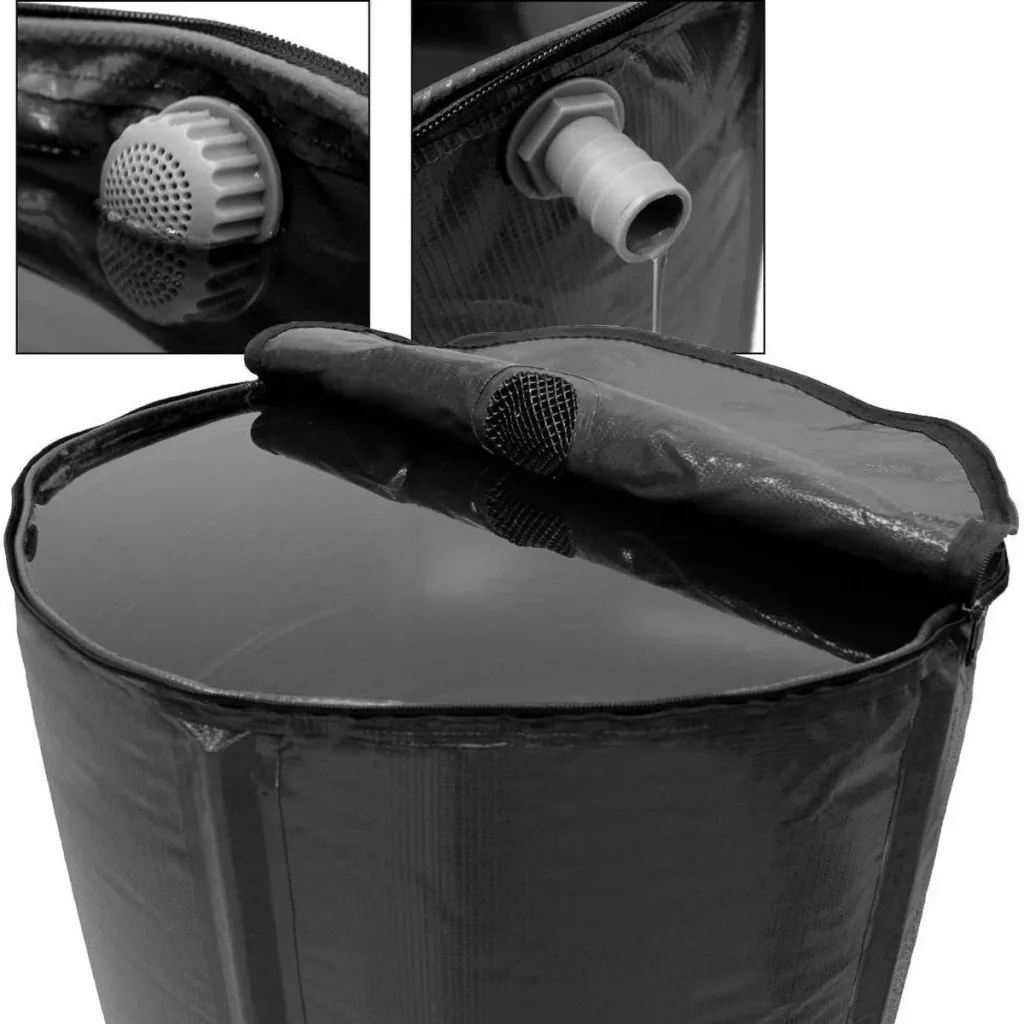 NL Zusammenklappbare Regentonne - 500L - PVC - 80 x 80 x 98 cm