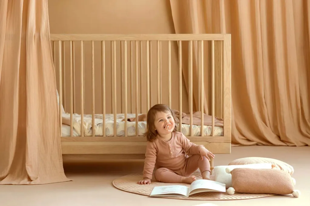 Nobodinoz Babybett "Pure" Eiche 70 x 140