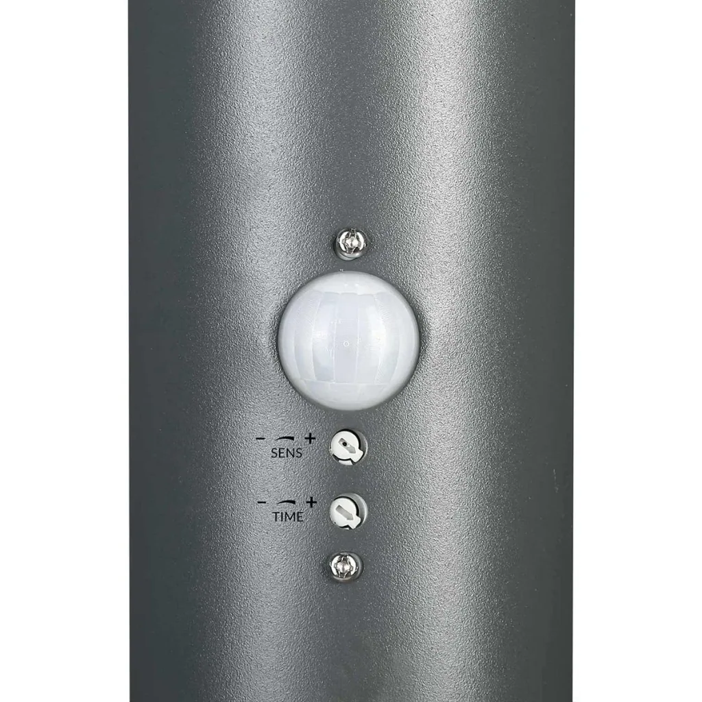 Wegbeleuchtung / Außenleuchte - Garten - Edelstahl - Mit Sensor - 100 x 12 cm - Anthrazit