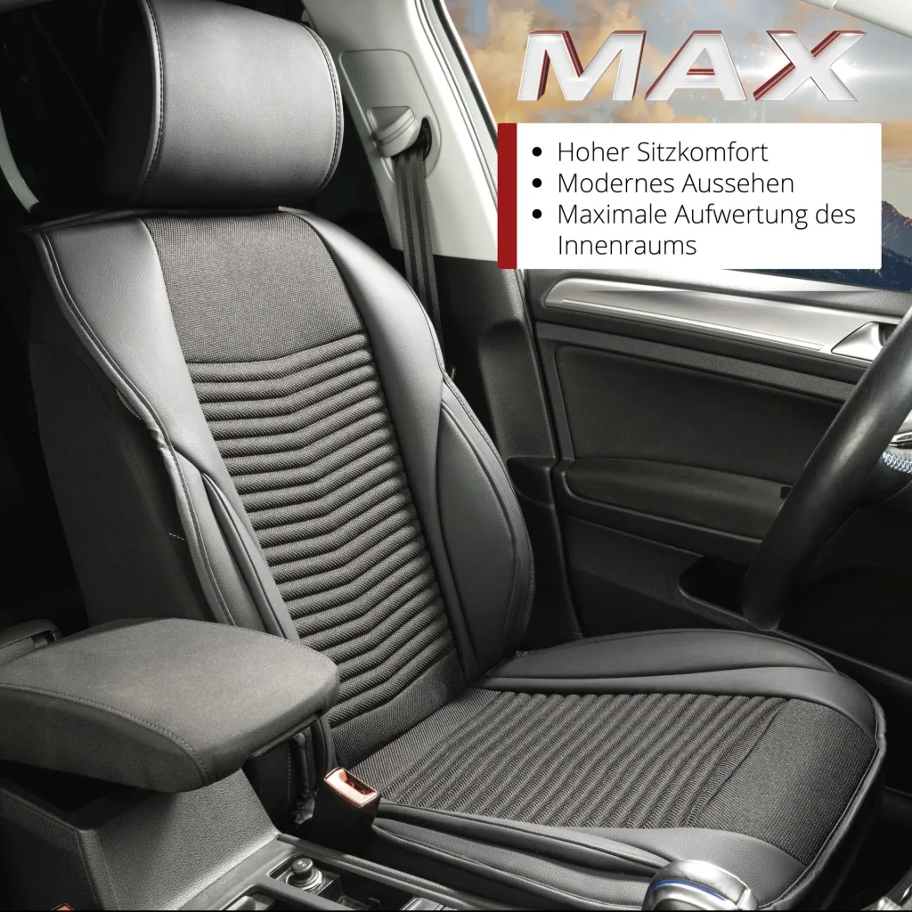 PKW Sitzauflage Max, Auto-Sitzaufleger schwarz