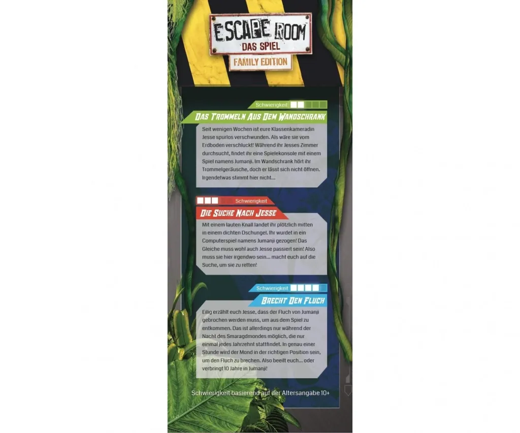 Gesellschaftsspiel "Escape Room" - Jumanji