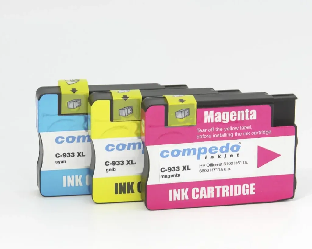 Druckerpatrone für HP 933XL Multipack -3er Pack in den Farben magenta, cyan, gelb