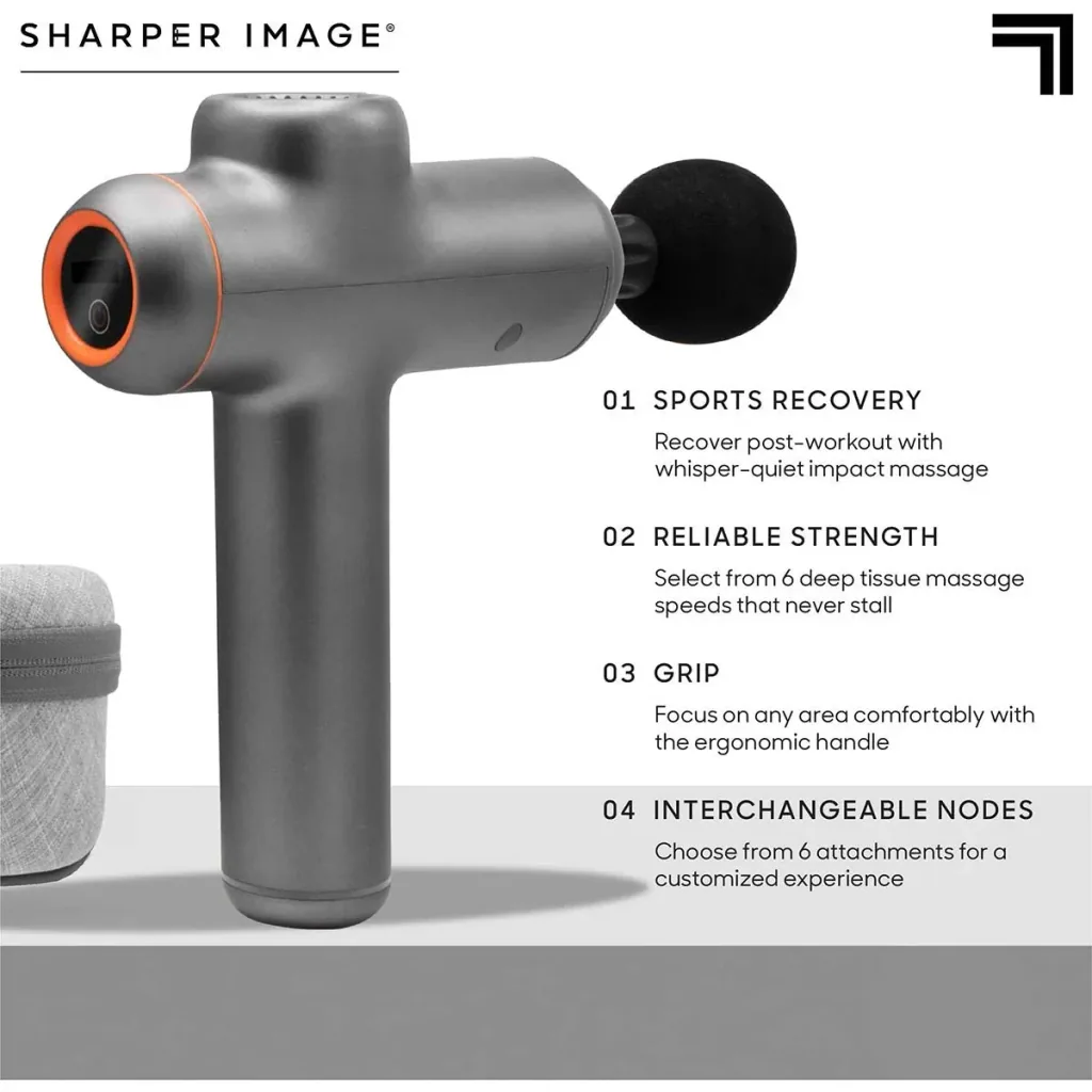 Sharper Image - Deep Tissue Pro - Massagepistole - 6 Aufsätze