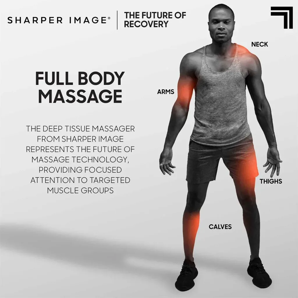 Sharper Image - Deep Tissue Pro - Massagepistole - 6 Aufsätze