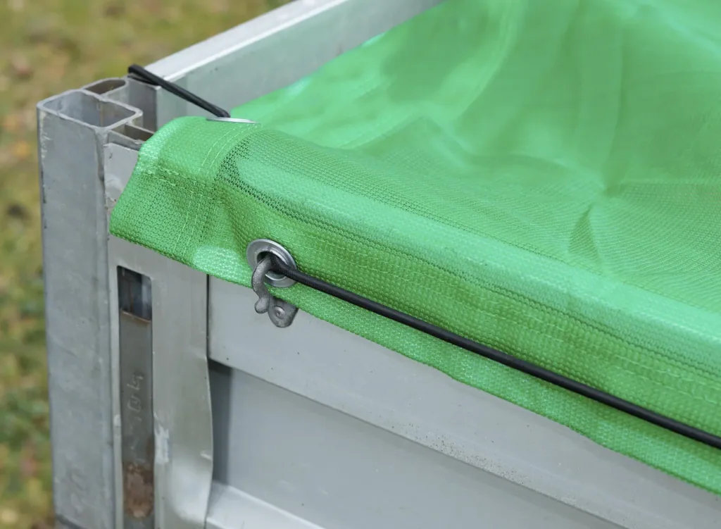 Container-Bändchengewebe mit Gummiseil, 220 g/m², 3,5 x 5 m
