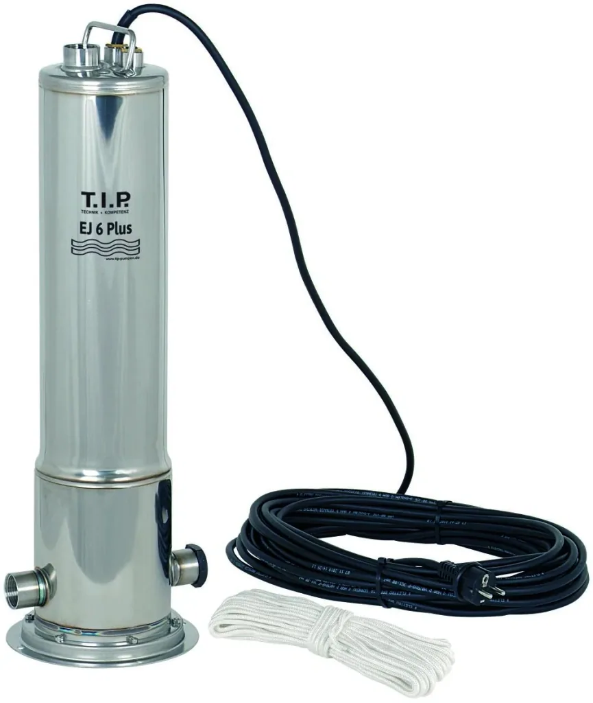 Zisternen-Tauchdruckpumpe Edelstahl EJ 6 Plus, bis 6.300 l/h Fördermenge