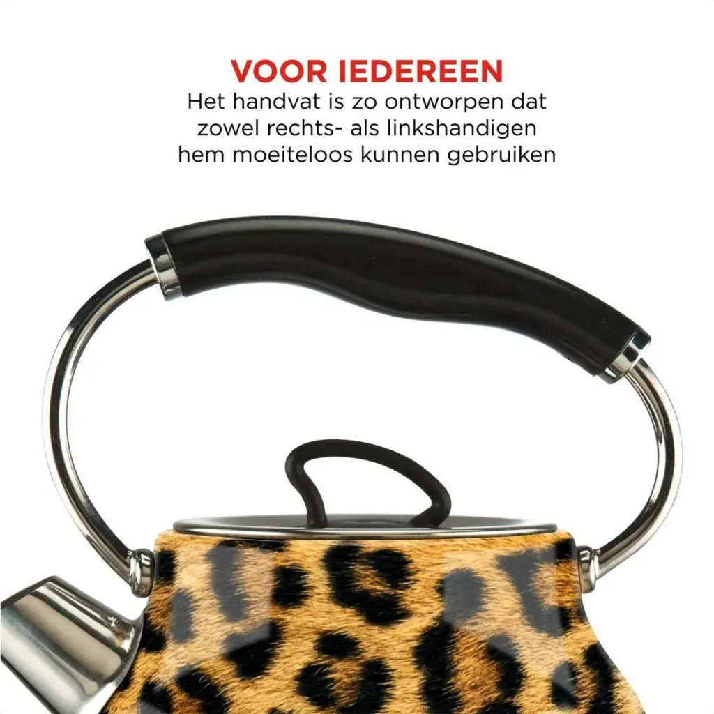 Panther Wasserkocher - Panther Druck - 1.7L - Leopard - Retro