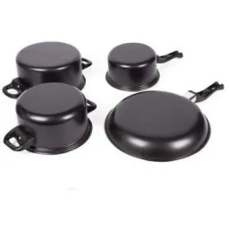 Topfset 6 Stück - Kohlenstoffstahl 0,8 mm
