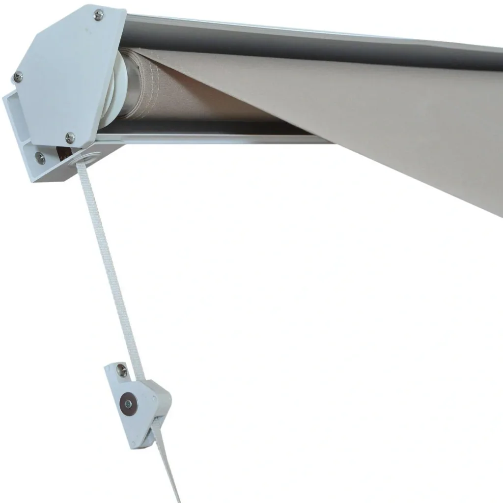 Markise Beige Markise Seilzug 122cm x 70cm