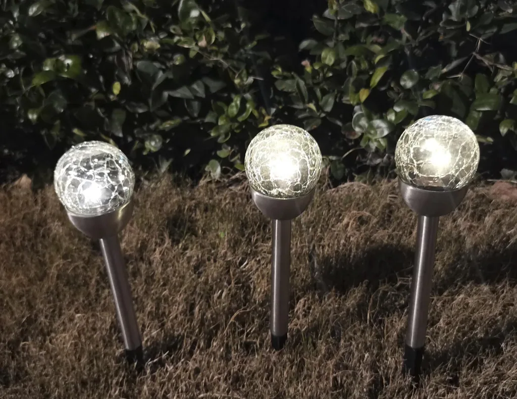 Solar Glasmosaik Gartenleuchte 3er Set